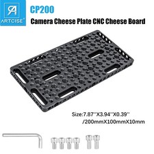 Multi-Functional Camera Cheese Plate with 1/4" 3/8" Threads,Large Cheese Plate