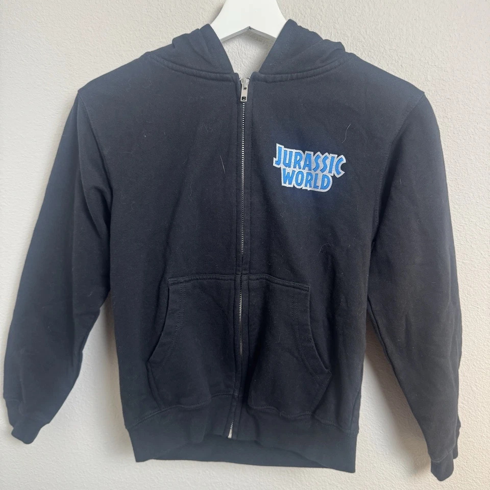 Universal Studios Jurassic World Youth Zip-Up Hooded Sweatshirt size Medium - Image 2 of 4