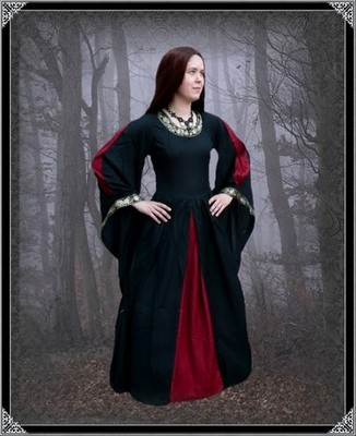 New Romantic - Langes Gothic Kleid Ariala  Leonardo Carbone