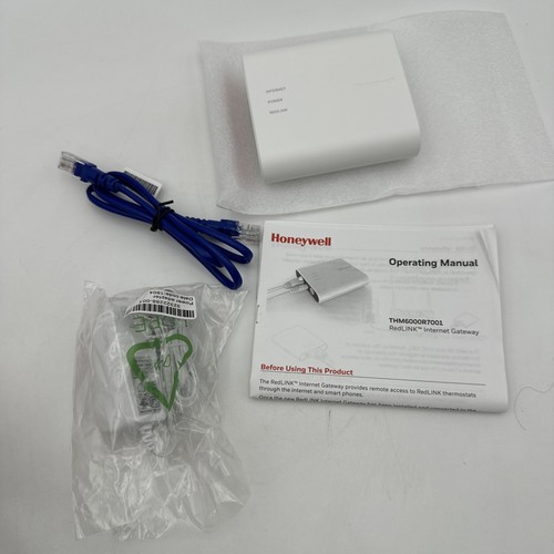 Honeywell THM6000R7001 RedLINK Gateway Ethernet Cable & Power Cord New Open Box - Picture 4 of 5