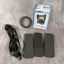 DiCAPac WP-S5 WP-S10 Waterproof SLR Case Accessories Lens Ring Strap Foam Manual