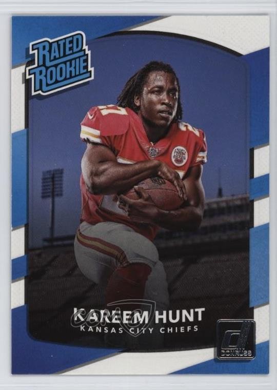 2017 Panini Donruss Rated Rookie Kareem Hunt #332 1o2