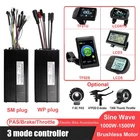 EBike 36V-52V KT 35A SineWave Controller+Display Brake PAS for 1000W-1500W Motor