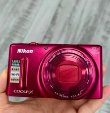 Nikon COOLPIX S9600 16.0MP 22x Zoom Digital Camera English Language RED Tested
