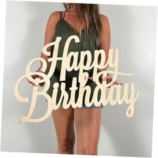 Happy Birthday Wood Sign for Backdrop,Happy Birthday Letters Sign for Balloon