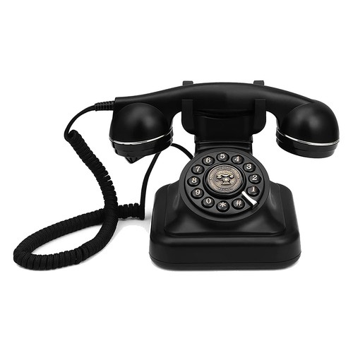 Retro-Festnetztelefon, Altmodische Vintage-Festnetztelefone mit Klassischer1670 - Afbeelding 6 van 8