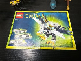 Lego Chima Eagle Legend Beast 70124 COMPLETE w/ instructions (no box) A3