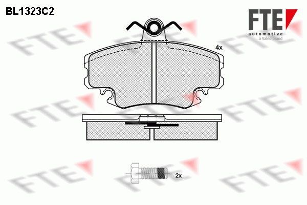 FTE Bremsbelagsatz, Scheibenbremse 9010111 FüR Alpine Dacia Lada Peugeot-image