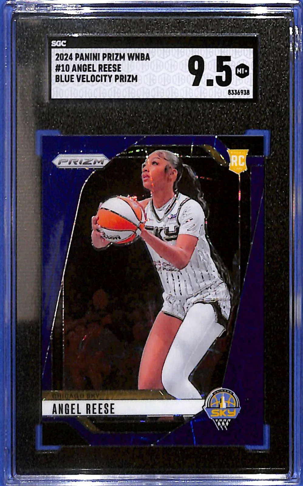 2024 Panini Prizm WNBA - Angel Reese #10 Blue Velocity Prizm (RC) SGC 9.5 (RC)