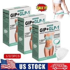 1/2/3X Nano Microneedle Patch GIP-GLP-1 Patch, GLP 1 Slimming Firming Skin Patch