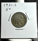 1921-S Buffalo Nickel - Mid Grade - Good Date & Better Devices