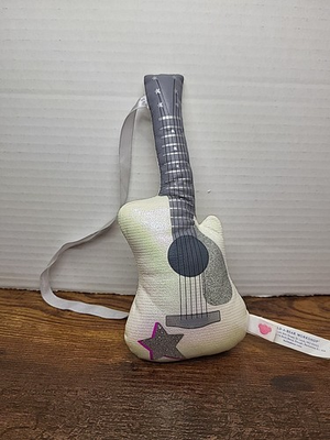 #ad BUILD a BEAR Rock quot;Electricquot; Plush WHITE amp; Silver GUITAR with Star $3.49