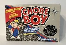 Chore Boy Stainless Steel Scrubbers Scouring Pads 2-pack NEW