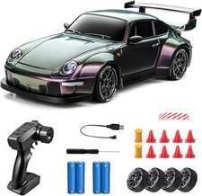 124 RC Drift Car 4WD 20KMH Remote Control Racing Car LED Lights 2 Tires