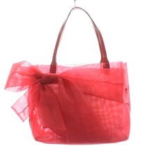 Valentino Garavani VALENTINO GARAVANI Handbag Tote Bag Mesh Ribbon with Pouch Re