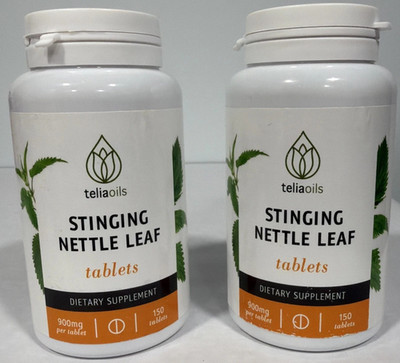 2-PACK Teliaoils Stinging Nettle Leaf - Urinary Tract Support, 150ct *EXP 10/26*