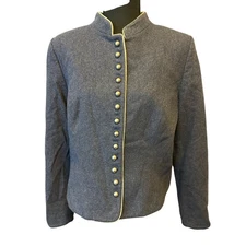 Hammerschmid Women's Blue Jacket Euro 46 US 16 Band Collar Trachtenmode Dirndl