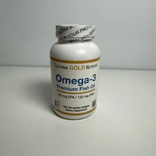 Omega-3, Premium Fish Oil, 240 Fish Gelatin Softgels