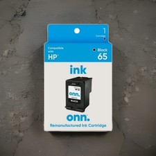 onn HP 65 Printer Ink Cartridge, Black