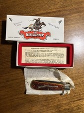 Winchester W15 19111 1/2 Rifle Shield Series Burnt Orange Bone Winchester Knife