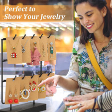 350pcs Earring Display Cards - 3.5 x 1.96 Inches Sturdy Earring Cards for Ear...