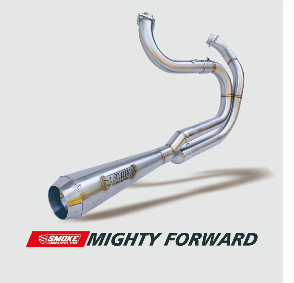 Tubo de escape 2 en 12006-11 Fit Harley-Davidson Dyna Street Bob FXDB Foto 4 de 4