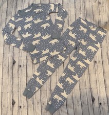 Hanna Andersson Snowy Polar Bear Pajamas Size 139 US 8