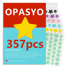 Star Pimple Patches for Face, Star Hydrocolloid Acne Patches with Tea Tree Oil,
