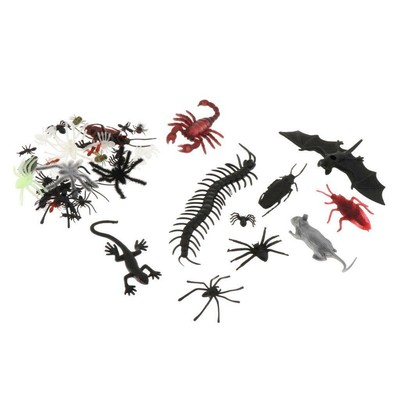 44/150 Stck. Verschiedene Kunststoff-Tricks Insekten Gefälschte Ameise Käfer Figuren Spiel 44 Stck.