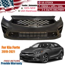 Front Upper Lower Bumper Grille & Radiator Sight Shield Cover Set for Kia Forte