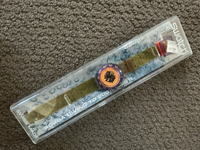SWATCH SCUBA 200, 1991, HYPPOCAMPUS SDK103 NOS, NEVER USED VISIBLE COIL