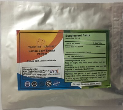 Zitronenmelisse 10:1 Extrakt Pulver, Melisse officinalis, rein & hochwertig