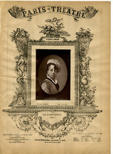 Lemercier, Paris Theatre, Mace-Montrouge Vintage Print Photoglyptie 9x13 