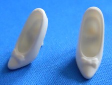Vintage Disney Barbie Doll SNOW WHITE BOW SHOES High Heel Evening Wedding Pumps