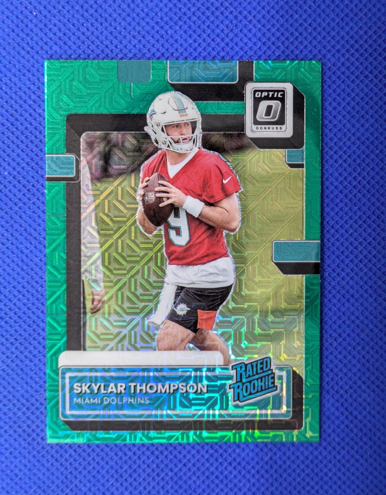 SKYLAR THOMPSON 2022 Donruss #P-375 Rated Rookie RC Optic Preview Green Mojo
