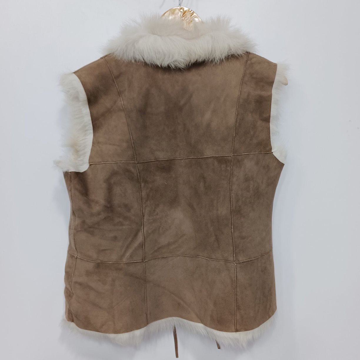 Women's Brown Suede Vest Size 12 eBay