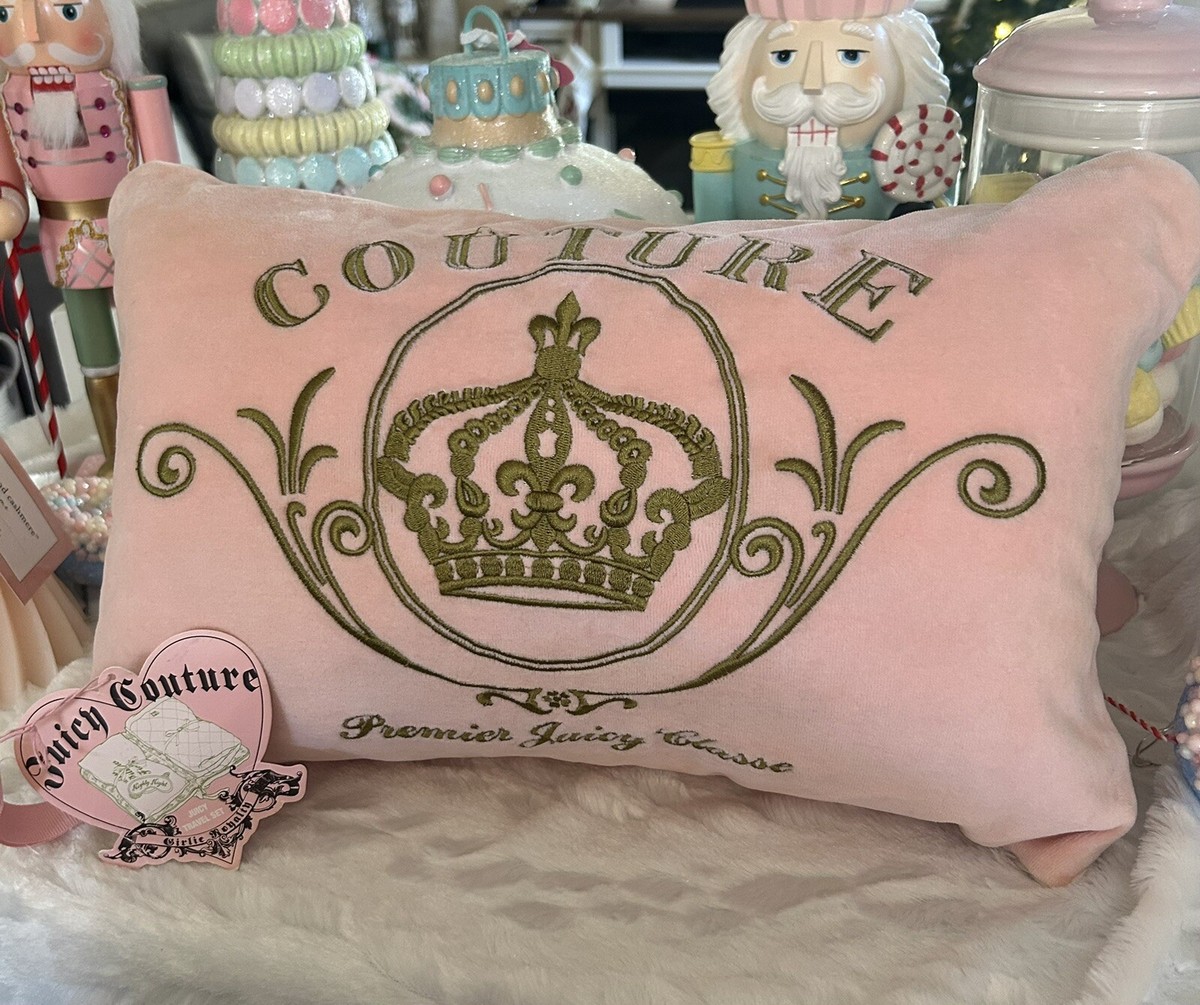 NWT RARE Juicy Couture Slumber Party Velour Pink Green Blanket