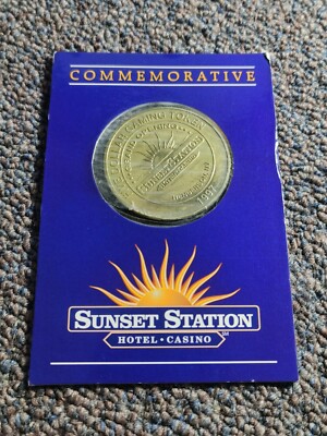 Sunset Station Casino Commemorative $1 Token - Grand Opening -Collectible - Rare