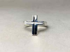 Cross Solid Ring 925 Sterling Silver Band & Statement Handmade Ring All size