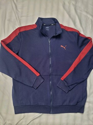 Puma  Jacket Mens Size XL Blue SE Way 1 Crossfit Full Zip Running Gymwear
