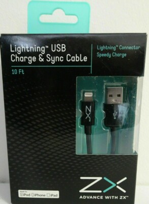 USBケーブル 2-ZX Advance With ZX Lightning USB Charge & Sync Cable | eBay