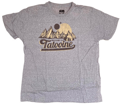 Star Wars Welcome to Tattooine Herren T-Shirt Heidegrau Neu