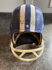 Vintage JC Higgins Youth Football Helmet Antique Sears Roebuck 2441 Blue Large