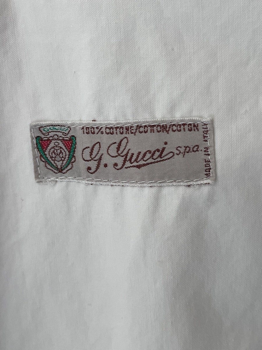 Vintage Gucci Men's white/red Zipper Bomber Jacket 100 Vintage Gucci Men's white/red Zipper Bomber Jacket 100
