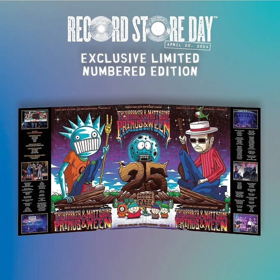 South Park The 25th Anniversary Concert Vinyl Towelie Blue /9500 RSD 2024 NEW Foto 3 de 4
