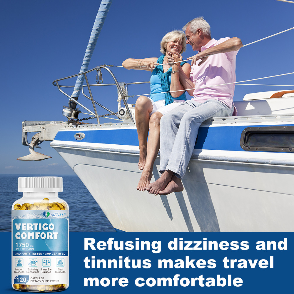 Vertigo Comfort 120 Capsules 1750mg - Dizziness Relief Supplements, Body Balance