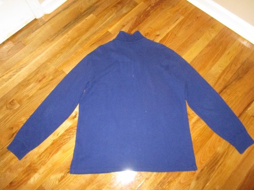 Men's Polo Ralph Lauren Blue 1/4 Zip Mock Neck Pullover Size Large - Picture 3 of 4