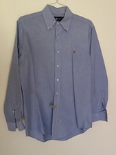 Ralph Lauren Vintage 80s Classic Blue Oxford Button Up Collared Shirt Size 16-35