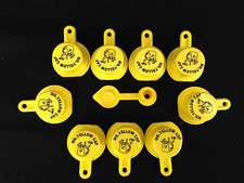 9X BLITZ Yellow Spout Caps for gas can spouts 900302 900092 900094 - FREE Vent 
