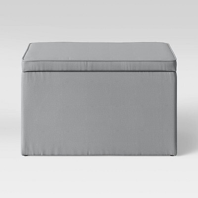 Double Storage Ottoman Gray - Room Essentials 191908556604 | eBay